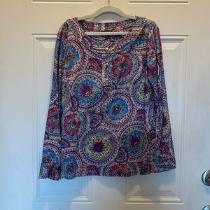 Talbot tunic style top with gold buttons and details